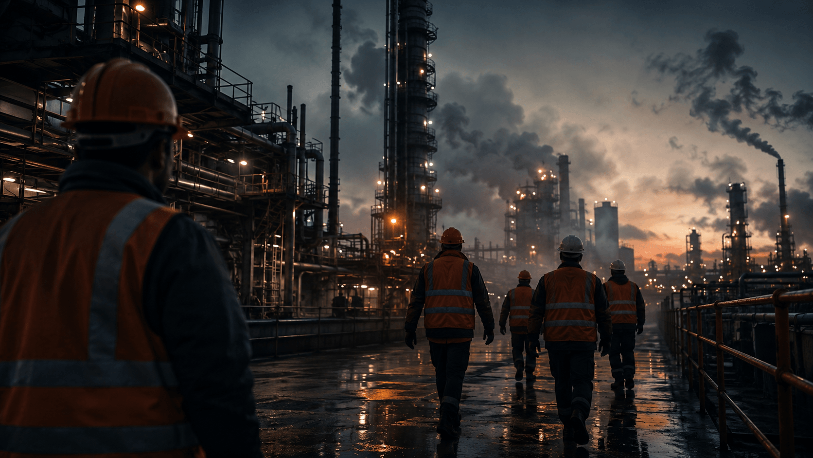 Operação industrial crítica de alto risco