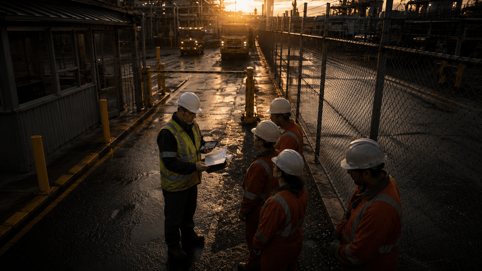 Auditoria e gestão de conformidade em operação industrial
